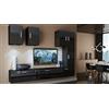 Furnitech C23 Future Parete attrezzate, Soggiorno moderno, Set mobile TV, Base porta TV (Led RGB (16 colori), C23/HG/B1 1A)