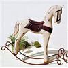 Gwill - Statua di Cavallo a Dondolo, Stile mediterraneo, Elegante, in Legno, Decorazione da Tavolo