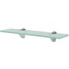 vidaXL Mensola Galleggiante in Vetro 40x20 cm Ripiano Muro Espositore Scaffale
