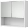 Vicco Specchio contenitore bagno Eliza, Ondulazione bianca, 70 x 65 cm