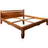 MASSIVMOEBEL24.DE OXFORD #223 Letto matrimoniale in legno di acacia - laccato/marrone chiaro 180x200