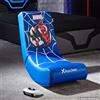X Rocker X-Rocker Sedia da gioco ufficiale Marvel Spider-Man Video Rocker per ragazzi, sedile a dondolo pieghevole, con licenza Spiderman, sedile da gioco in ecopelle, per bambini Hero - Spider Man Edition BLU