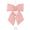 Cartai Bassanesi Formoso Decorazione Fiocco Rosa Imbottito da Appendere in Tessuto con Cuori Nascita Compleanno 30 x 50 cm Art 29143