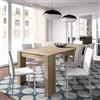 Bricozone Tavolo Consolle Allungabile Fino A 2.37 Metri 10 posti Design Moderno Elegante per Arredo Casa Ufficio Soggiorno Salotto Salone Salvaspazio Multiposizione Colore Rovere 78 x 51 x 90 cm
