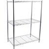 ZENGRICE 3 ripiani, supporto per microonde, scaffale in metallo, portata di 66 kg, facile da pulire, cuscino regolabile, per cucina, bagno, camera da letto
