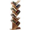 Brigros Wehome - Libreria Scaffale Ad Albero In Legno Adatta Per Soggiorno, Ingresso E Camera, Mobile Libreria Verticale Con Design Moderno Ed Elegante, Dimensioni 50x25x141 cm (Legno Naturale)
