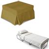 Nuvole di Sonno Kaysa Pouf Letto Pieghevole Reverso Materasso Waterfoam 11cm Ortopedico | Rete Ortopedica, Tessuto Sfoderabile e Lavabile, Salvaspazio per Camera e Soggiorno, Design Moderno, Made in Italy