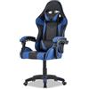 Walden Sedia da gaming, ergonomica, da ufficio, da gaming, schienale regolabile, sedia girevole da corsa, ufficio, computer, ergonomica, videogioco (blu)