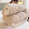 HLTQL Coperta Calda Imbottita Invernale Letto Matrimoniale Trapunte Invernali Pesanti in Lana d'Agnello Trapunta Invernale Matrimoniale Agnello(a4,220x240cm-5kg)