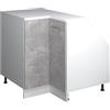 Vicco Mobile cucina angolare per sottotetto R-Line, Calcestruzzo, 75.6 cm con 1 porta, carcassa dell'armadio profondità 60 cm, per la libera combinazione all'interno di sistemi cucina modulari