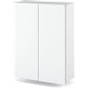 MRBLS_HOME MRBLS Armadietto da Bagno Bianco - Pensile da Parete 60 x 80 x 30 cm (L x A x P) - 1 Pezzo