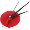 DECOMELODY Meccanismo per Orologio da Parete, Movimento Silenzioso in Metallo Rosso, Kit di Ricambio Preciso per Orologi Fai da Te,