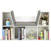 COSTWAY Scaffale per Libri, Libreria Panca in Legno con Cuscini per Bambini (BIanco)