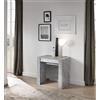 Am Group Home Tavolo consolle allungabile fino a 250 cm 79 x 54 x 78 cm Salvaspazio, Multiuso per cucina, sala da pranzo, soggiorno, zona living (Cemento)