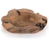 Design Delights, ciotola decorativa in legno di teak, 40 cm, base in legno di teak, diametro 40 cm, altezza 5 cm, ciotola in legno per decorazione da tavolo, ciotola in legno di teak