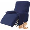 YWQJL Copri Poltrona Elettrica Reclinabile con Braccioli Copri Poltrona Relax Copripoltrona Relax Universale Copripoltrona 1 Posto/Set da 4 Pezzi(05)