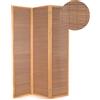 CREEDWOOD DIVISORIO per Camera Alara | 170x120 cm, bambù, 3 Pezzi | paravento Naturale, divisorio in bambù, paravento Marrone, divisorio Pieghevole, per camerino