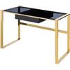 Vente-unique - Scrivania Sali - L 120cm x P 60cm x H 76cm - acciaio - nero