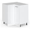 Vicco Mobile ad angolo cucina R-Line, Bianco lucido, 75.6 cm