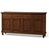 Mar.c.a. Design - Credenza Arte Povera con 4 Ante e 4 Cassetti - Madia Legno 196x43x98 cm con Piedini Made in Italy
