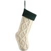 DONGKER Calze di Natale, Calzini di Natalizie a Doppia Faccia con Passante da Appendere, Calza Decorazioni per Regalo di Natale, Feste Famiglia, Camino