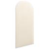 murando - Testiera Letto Singolo Imbottita - Staccionata - Velluto Qualità - Antimacchia - 60x30 cm 1 Pezzo - Pannelli Decorativi per Pareti - Pannello Imbottito per Camera da Letto - Minimal - Crema