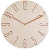 Jrifedptry Orologio da parete semplice da 30,5 cm per soggiorno e casa, orologio da parete alla moda, per camera da letto, beige
