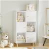 EXSELTMAN Libreria Scaffale a 6 Cubi, Scaffalatura Portaoggetti, Scaffale per Libri da Pavimento, Espositore per Soggiorno, Camera da Letto, Ufficio 64.5x30x109 cm