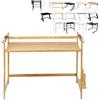 XUANYU 2 Livelli Supporto Forno a Microonde Mensola Solido con Organizzatore Spezie Supporto Microonde Rack Organizzatore da Cucina a 2 Livelli (Bambù)