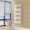 [neu.haus] Scalda Asciugamani da Parete Radiatore Scaldasalviette per Bagno Termoarredo ad Acqua Calda 120 x 50 cm - Bianco