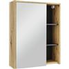 Vicco Mobile a specchio per bagno Viola, Artigiano/grigio, 60 x 75 cm