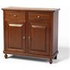 Mar.c.a. Design - Credenza Arte Povera 2 Ante 2 Cassetti in Legno 103x43x96 cm - Madia Legno Made in Italy