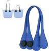 Generico Manici Borsa,Manici per Borse Uncinetto,Manici per Borse Lunghi Corti Sottili Manici in Pelle PU tracolle per O Bag Manici per Borse da Tenere a Mano per la Realizzazione (Azzurro, 51CM)