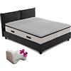 GEEMMA s.r.l. Topper materasso, correttore materasso TRASPIRANTE a 7 zone, Materasso economico memory alto 6 cm reali con CUSCINO IN REGALO - Interno AIR MEMO COTONE, correggi materassa singolo 90x195