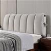 ZCXRYFL Cuscini Testiera Letto Matrimoniale Singolo Una Piazza E Mezza Copri Testata Letto Imbottita, Schienale Letto Grandi Cuscino da Lettura Anti-collisione Copripiumino Lavabile(80x50cm,Grey2)
