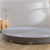 Generic Materasso rotondo in memory foam, traspirante, futon con rivestimento rimovibile, spessore 8 cm, diametro 200 cm