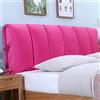 DEVINK Cuscini Testiera Letto Matrimoniale Imbottita, Copri Testiera Rimovibile E Lavabile, Addensato Cuscini Grandi Per Testata Letto Anti-Collisione Legno/Ferro/Pelle Copertura(180x60cm,Deep Pink)