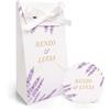 FERDINANDO FAMA' FAMÀ - Scatoline Portaconfetti Matrimonio Bustina Glicine - Bomboniera Personalizzabile in Cartoncino Pregiato - 16 Scatoline + 16 Tag