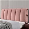 ZCXRYFL Cuscini Testiera Letto Matrimoniale Singolo Una Piazza E Mezza Copri Testata Letto Imbottita, Schienale Letto Grandi Cuscino da Lettura Anti-collisione Copripiumino Lavabile(80x60cm,Pink4)