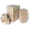 WestTree Blocchi di Quercia, mattoncini in Legno massello di Quercia 15x15x...cm, Colonne di Quercia lavorate, Blocchi Decorativi in Legno, Sgabello, Naturale, Rustico, Fatto a Mano, Artigianale (15x15x15cm)