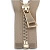 Elegantyl 5# 60/70/80/90/100/120/150cm Chiusura Automatica con Cerniera in Metallo Dorato per Cucire Vestiti Cerniera, Cachi, 70cm