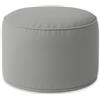 chilly pilley Sgabello Poggiapiedi Impermeabile Pouf A Sacco Con Imbottitura Eps Cuscino Per La Seduta Pouf Rotondo Per Bambini E Adulti Ampia Scelta Di Colori (Grigio)