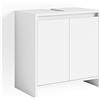 Vicco Mobile sottolavabo per bagno Emma, Bianco, 58 x 60 cm, combinabile con la serie Emma per l'organizzazione in bagno