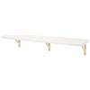 IKEA Mensola da parete BERGSHULT/SANDSHULT, 120x30 cm, Bianco/Aspen