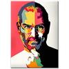 Signorbit Tela Steve Jobs Pop Art, Stampa su Tela arredo in Alta Definizione (70x100 cm)