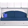 EFFETTO CASA Spalliera per Letto a Ponte, trasforma il Letto in Un Divano. Due spalliere MEZZALUNA realizzate indeformabili e sfoderabili (Carta da zucchero)