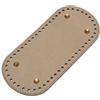 XUMKFJRE Fondo in pelle PU da 22*10 cm for borsa lavorata a maglia, base intrecciata a mano, fatta a con fori, accessori fai te all'uncinetto per Sacchetto A Maglia, Borsa A Tracolla Fai Da Te(Gold)