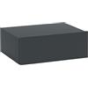 HOMCOM Comodino Sospeso con Cassetto, Comodino Camera da Letto in Truciolato, Stile Moderno, 40x30x15 cm, Nero