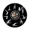AVJERA Om Yoga Studio Orologio da Parete Ginnastica Disco in Vinile Orologio da Parete Meditazione Zen Design Moderno Orologio Decorativo Yogi Regalo per Ragazza