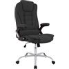 CLP Sedia Ufficio Ergonomica Thor, Girevole con Schienale Inclinabile, Design Moderno, Regolabile in Altezza 49-59 cm, Carico Max 150 kg, Colore:Grigio Scuro